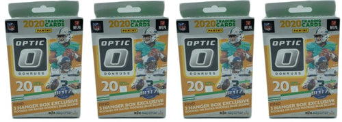 2020 Panini Donruss Optic Football Hanger Box (Blue Scope Parallels) 4x Lot