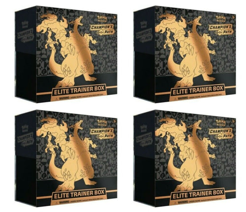 2020 Pokemon TCG Champions Path Elite Trainer Box 4X Lot