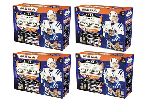 2023 Panini Prizm Football Mega Box (Pink Prizms) 4x Lot