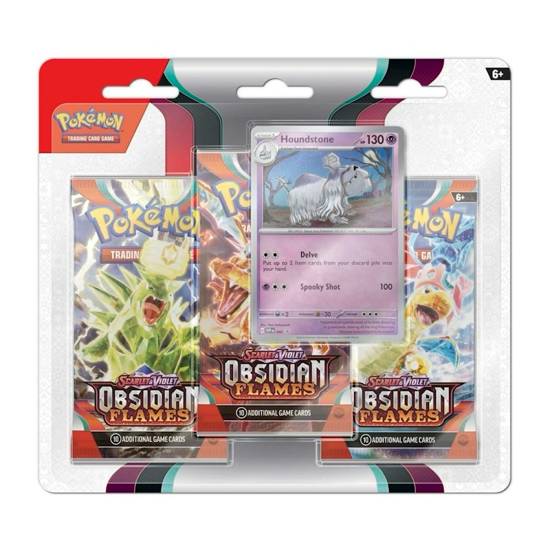 2023 Pok¨¦mon Scarlet & Violet Obsidian Flames 3 Booster Packs & Greavard Promo