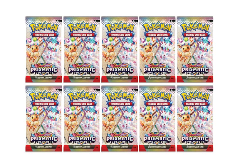 2024 Pok¨¦mon Scarlet & Violet Prismatic Evolution Booster Pack 10x Lot