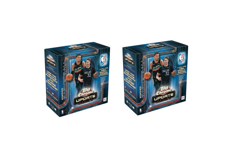 2025-26 Topps Chrome Updates Basketball Mega Box (With Seal) 2x Lot
