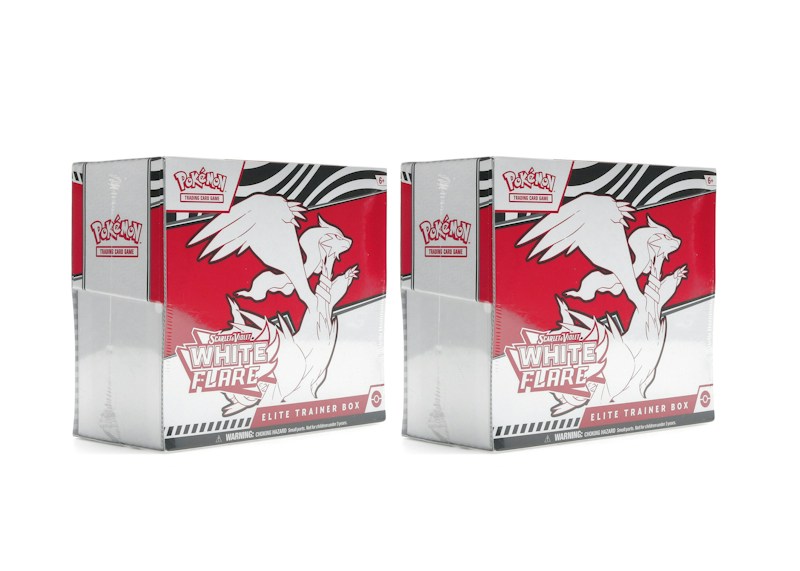 2025 Pok¨¦mon Scarlet & Violet White Flare Elite Trainer Box 2x Lot