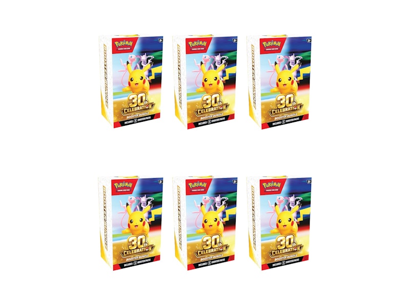 2026 Pok¨¦mon Mega Evolution 30th Celebration Booster Bundle 6x Lot