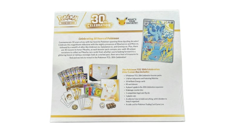 2026 Pok¨¦mon Mega Evolution 30th Celebration Elite Trainer Box 10x Lot