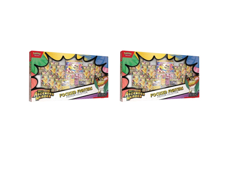 2026 Pok¨¦mon Mega Evolution Ascended Heroes Focused Fighters Premium Collection (Sam's Club Exclusive) 2x Lot