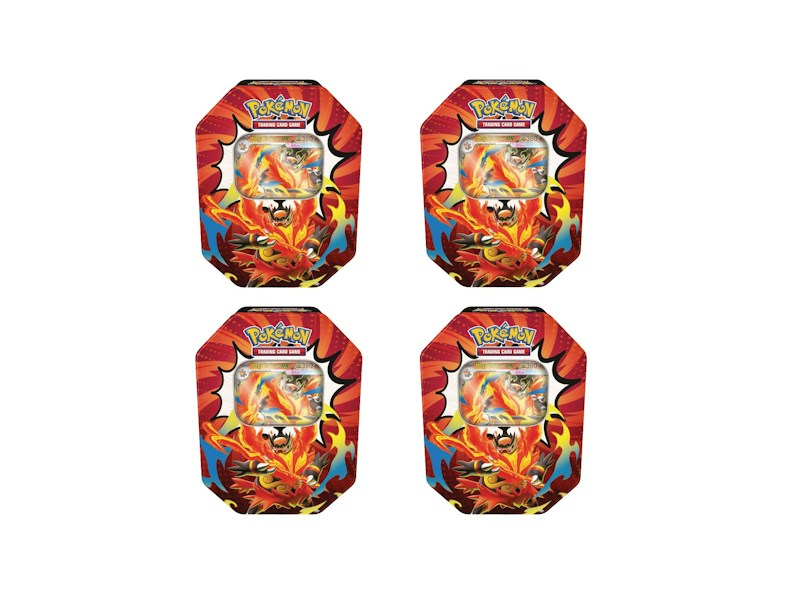2026 Pok¨¦mon Mega Evolution Ascended Heroes Mega Emboar ex Tin 4x Lot
