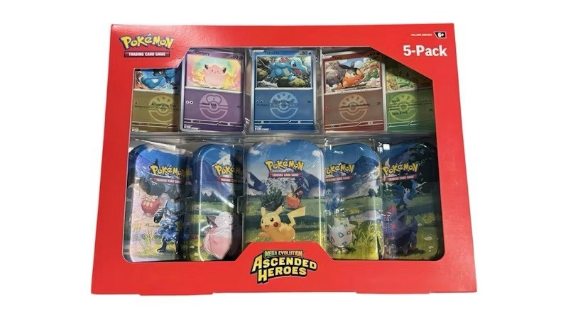 2026 Pok¨¦mon Mega Evolution Ascended Heroes Mini Tins 5-Pack Collection (Costco Exclusive)