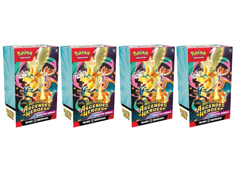 2026 Pok¨¦mon Mega Evolution Ascended Heroes Booster Bundle 4x Lot