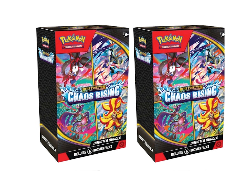 2026 Pok¨¦mon Mega Evolution Chaos Rising Booster Bundle 2x Lot