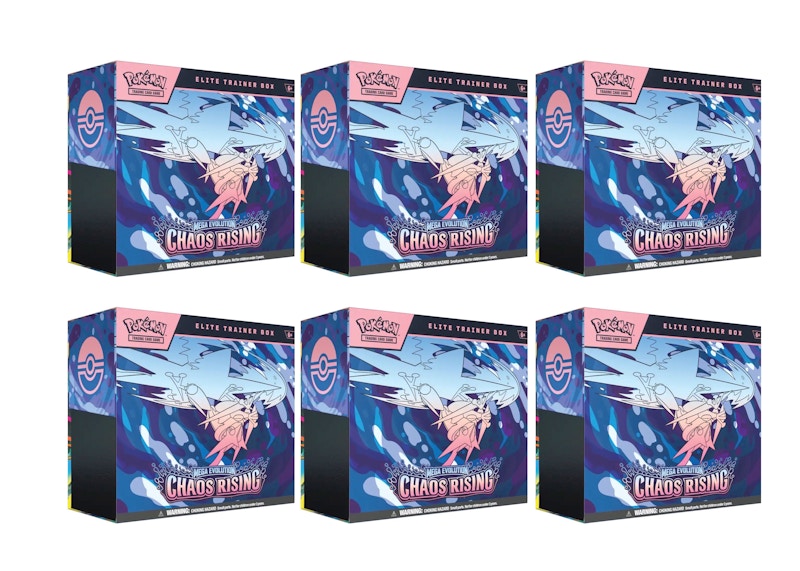 2026 Pok¨¦mon Mega Evolution Chaos Rising Elite Trainer Box 6x Lot