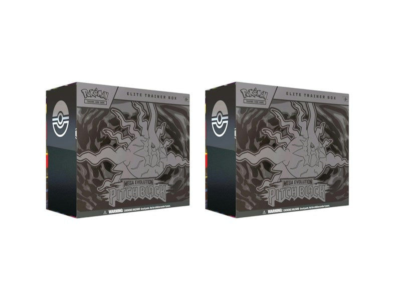 2026 Pok¨¦mon Mega Evolution Pitch Black Elite Trainer Box 2x Lot