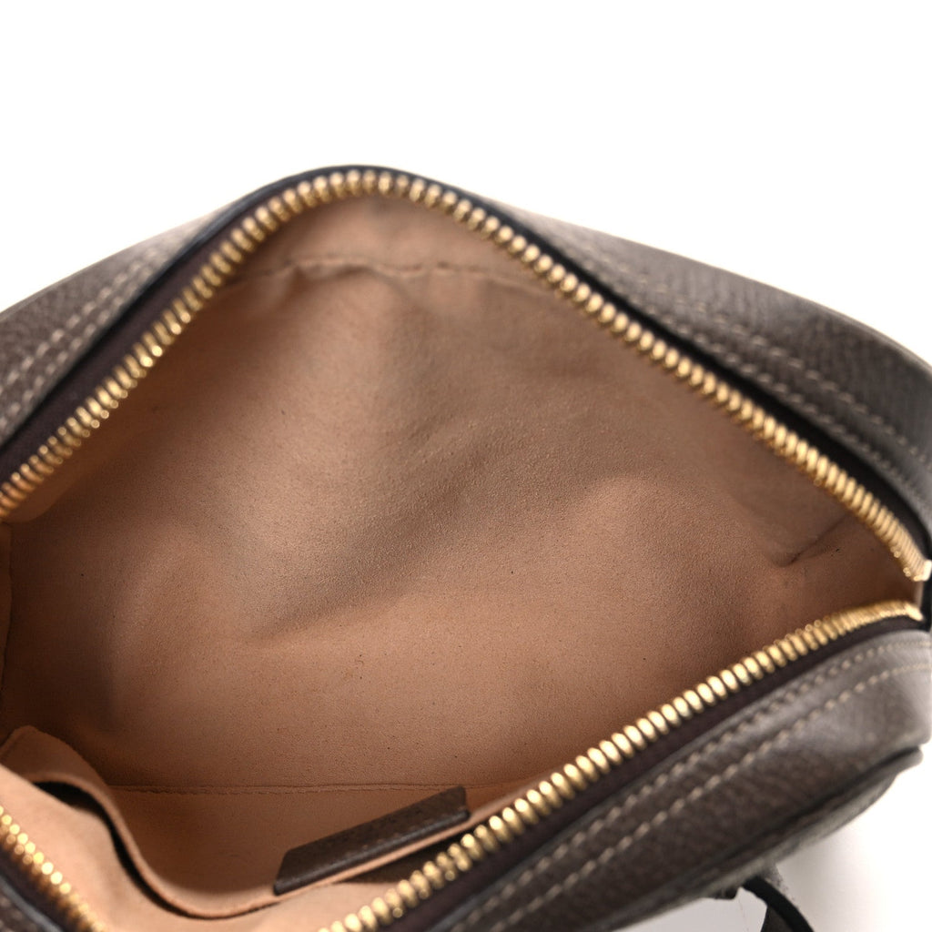 GG Supreme Monogram Web Small Ophidia Belt Bag 85 34 Dark Brown