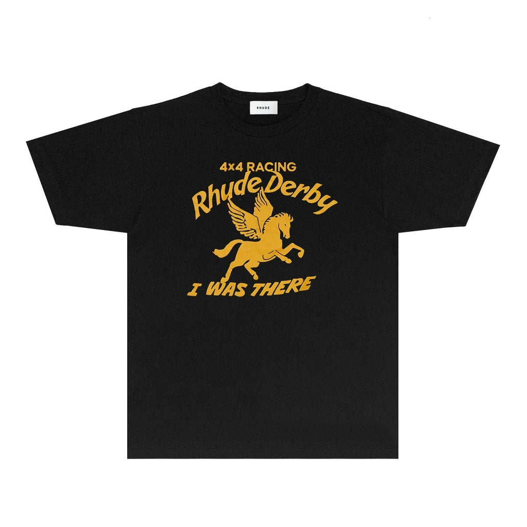 Rhude T-shirts Printed Trendy Pure Cotton