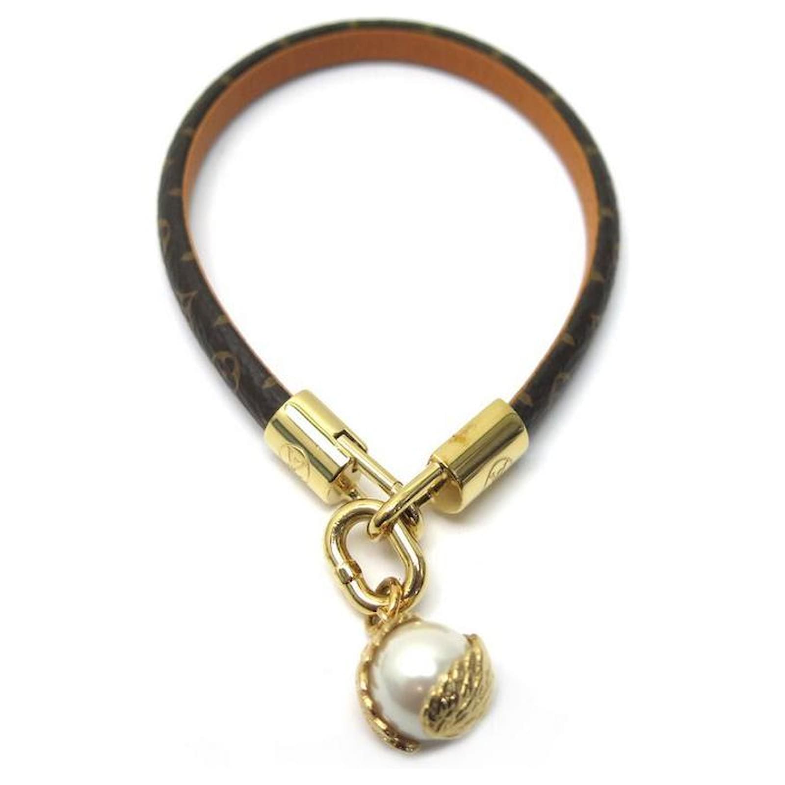 Louis Vuitton Pearl Angels 18K Gold Bracelet