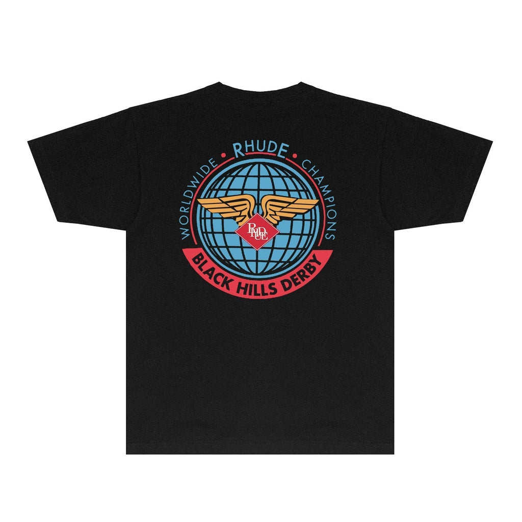 Rhude T-shirts Printed Trendy Pure Cotton