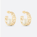 Dior D-Backstage Pearl 18K Gold Earrings