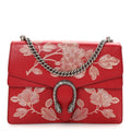 Calfskin Chinese New Year Medium Dionysus Shoulder Bag Hibiscus Red