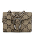 GG Supreme Monogram Dionysus Coin Purse Taupe