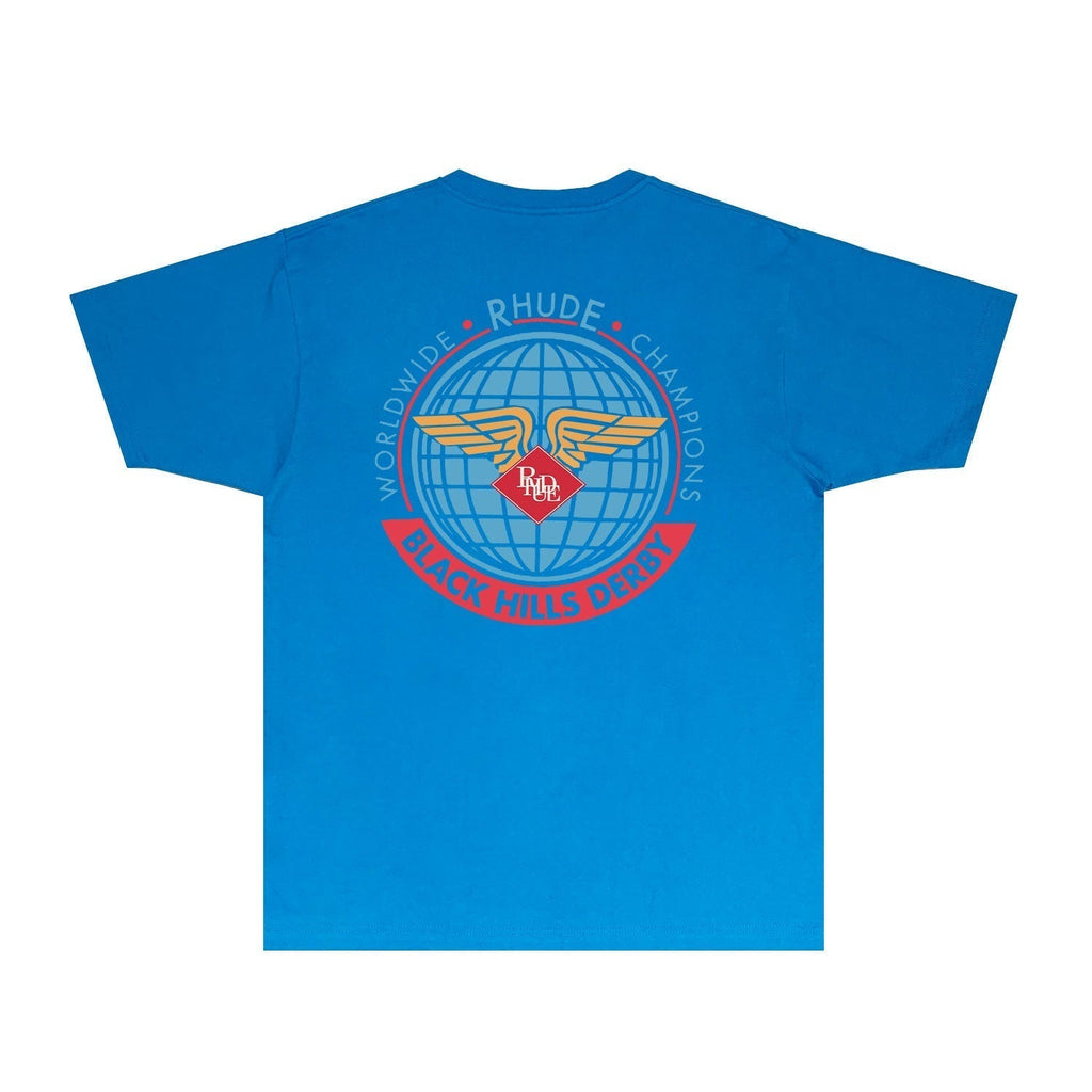 Rhude T-shirts Printed Trendy Pure Cotton