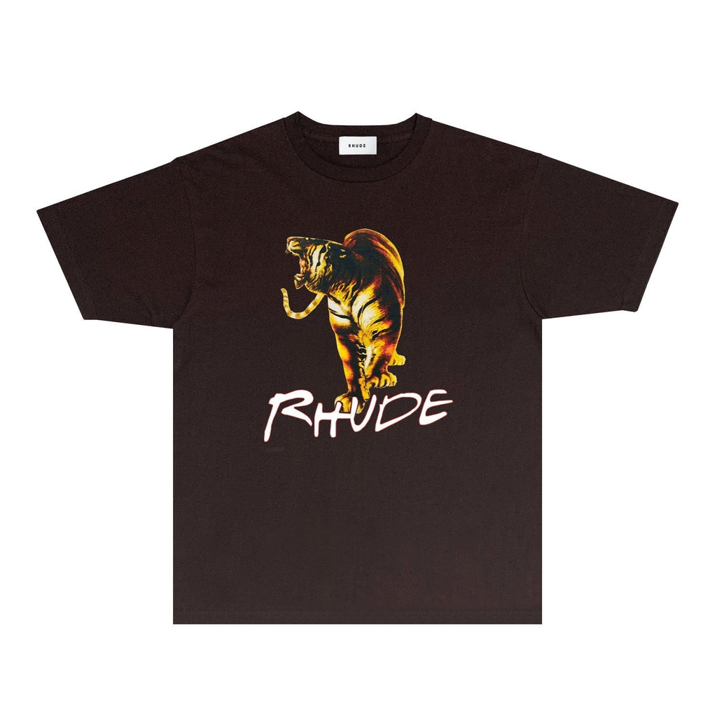 Rhude T-shirts Printed Trendy Pure Cotton