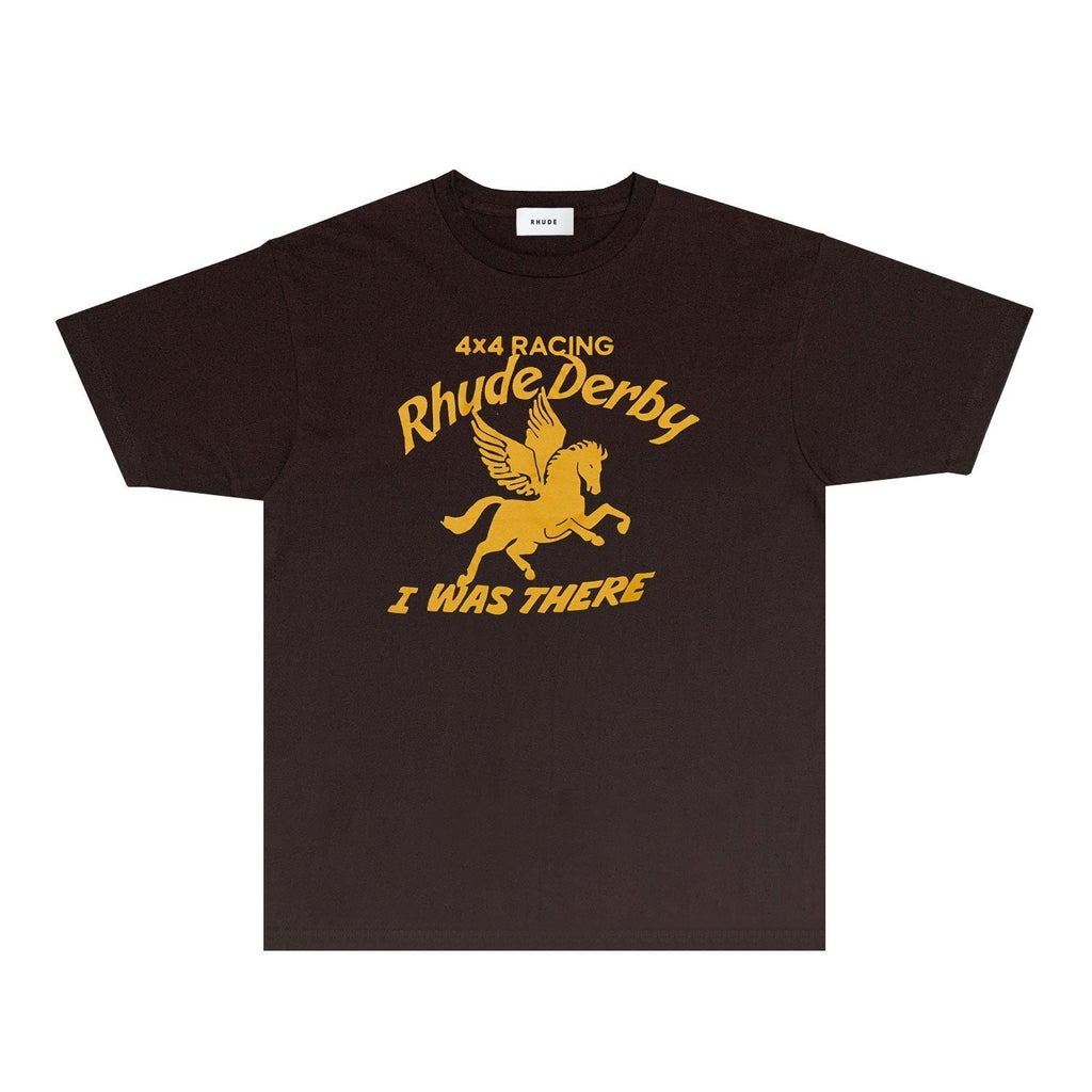 Rhude T-shirts Printed Trendy Pure Cotton