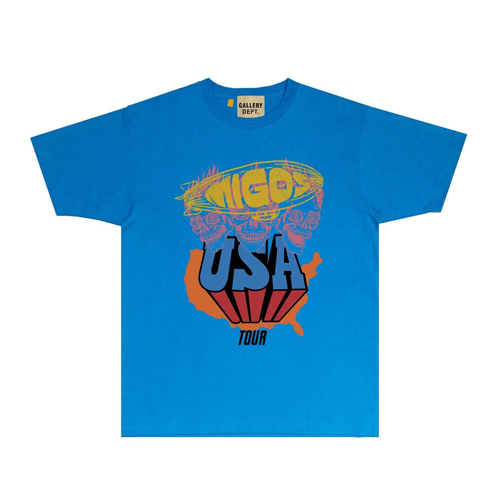 Gallery Dept T Shirts European And American Tee Shirt Short Sleeve T-Shirt Blouse