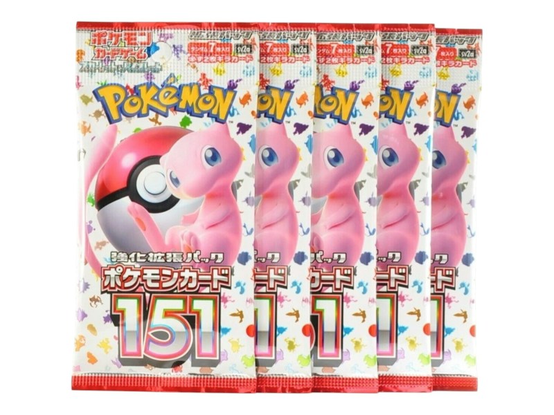 Pok¨¦mon Scarlet & Violet 151 Booster Pack 5x Lot (Artwork May Vary) Japanese