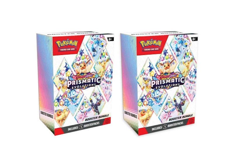 Pok¨¦mon Scarlet & Violet Prismatic Evolutions Booster Bundle 2x Lot
