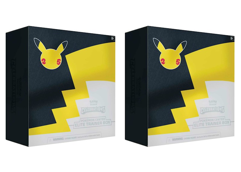 Pok¨¦mon TCG 25th Anniversary Celebrations Pok¨¦mon Center Exclusive Elite Trainer Box 2x Lot