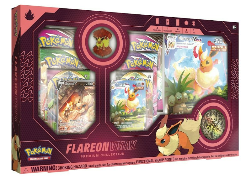 Pok¨¦mon TCG Flareon V VMAX Premium Collection Box (US Version)