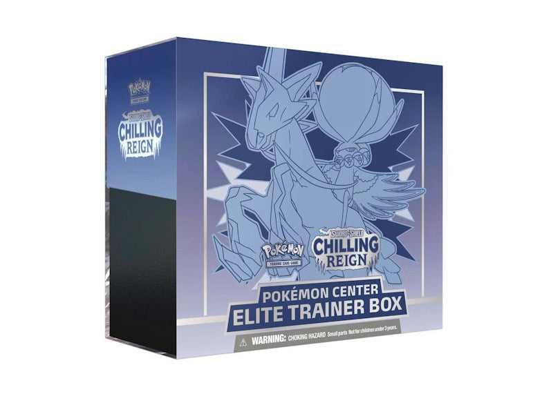 Pok¨¦mon TCG Sword & Shield Chilling Reign (Pok¨¦mon Center Exclusive) Elite Trainer Box (Ice Rider Calyrex)