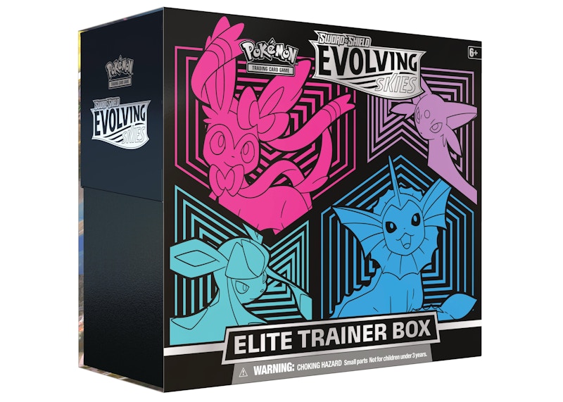 Pok¨¦mon TCG Sword & Shield Evolving Skies Elite Trainer Box (Glaceon/Vaporeon/Sylveon/Espeon)