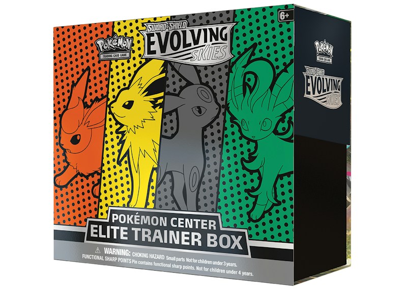 Pok¨¦mon TCG Sword & Shield Evolving Skies Pok¨¦mon Center Elite Trainer Box (Flareon/Jolteon/Umbreon/Leafeon)
