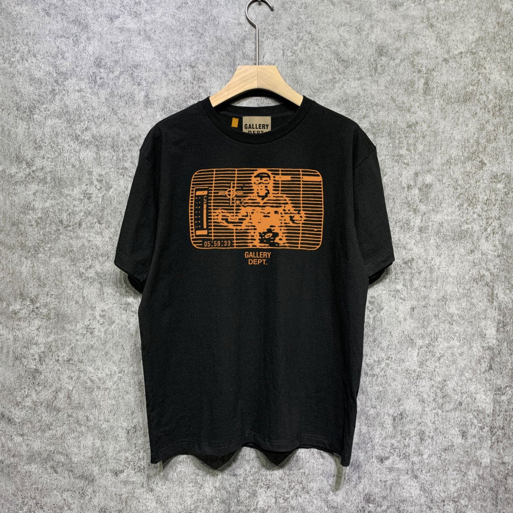 Gallery Dept T Shirt Retro Printed Loose Short-Sleeved Shirt