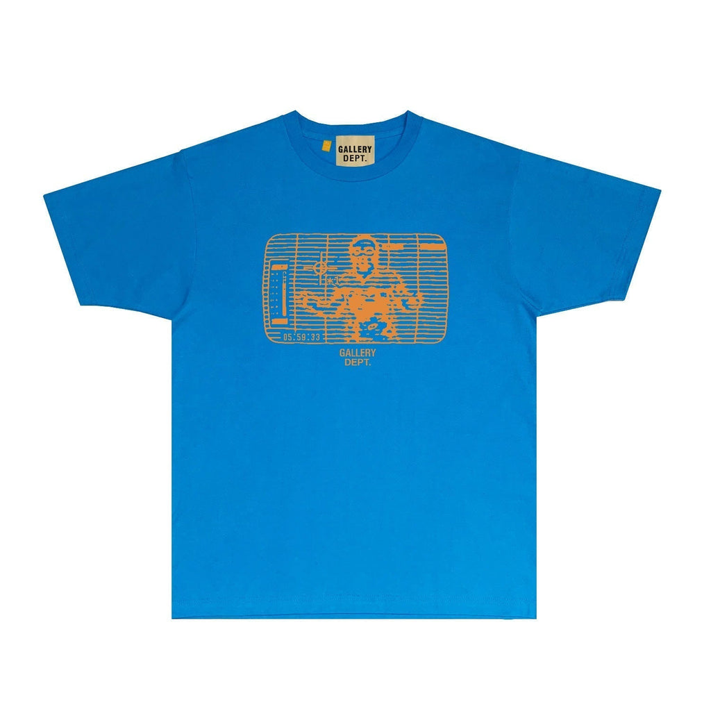 Gallery Dept T Shirt Retro Printed Loose Short-Sleeved Shirt
