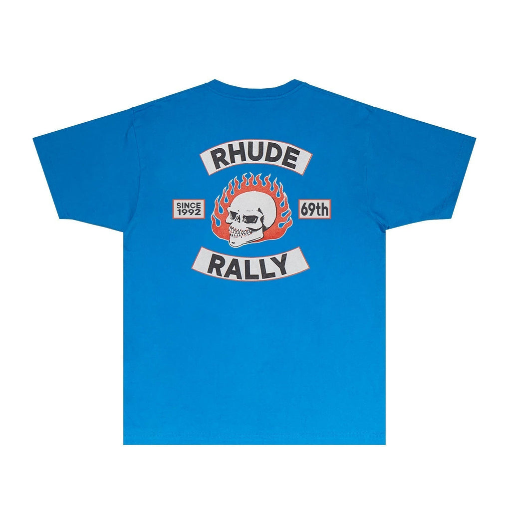 Rhude T-shirts Printed Trendy Pure Cotton