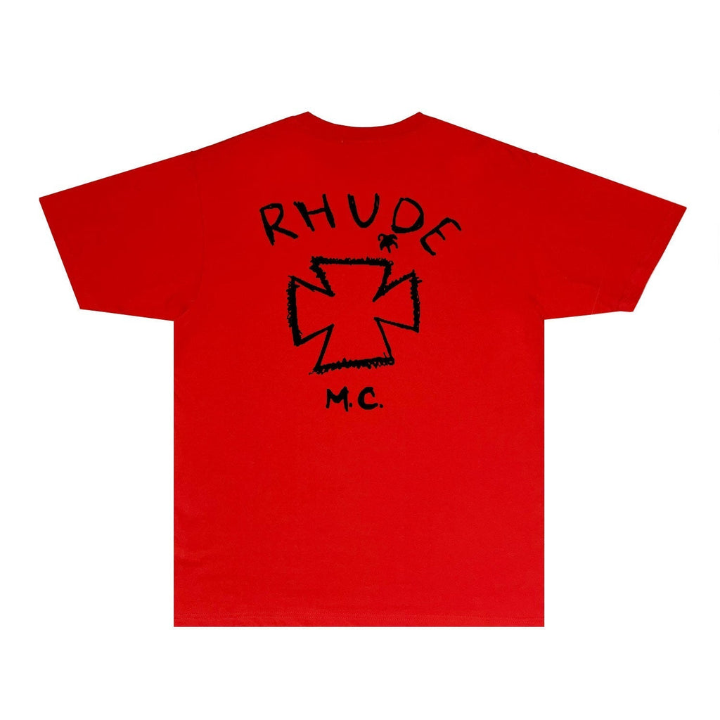 Rhude T-shirts Printed Trendy Pure Cotton