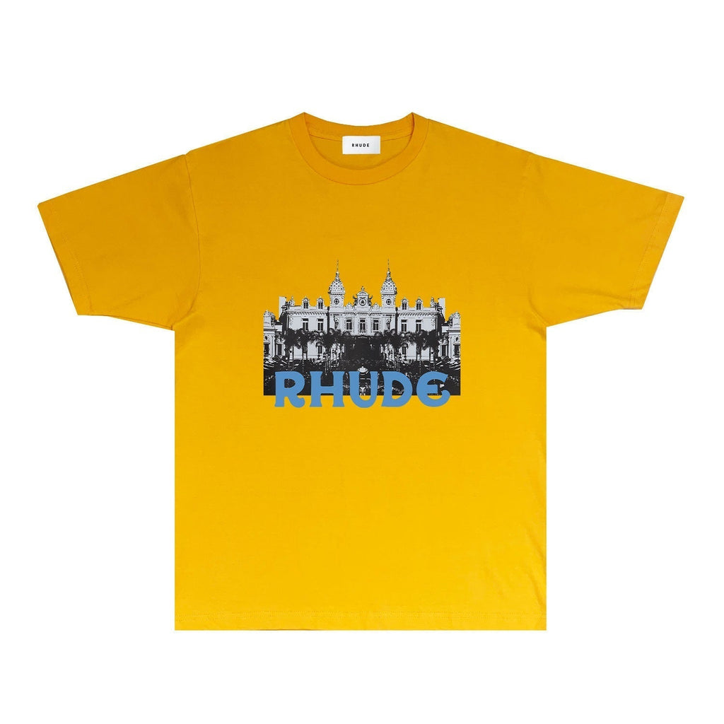 Rhude T-shirts Printed Trendy Pure Cotton