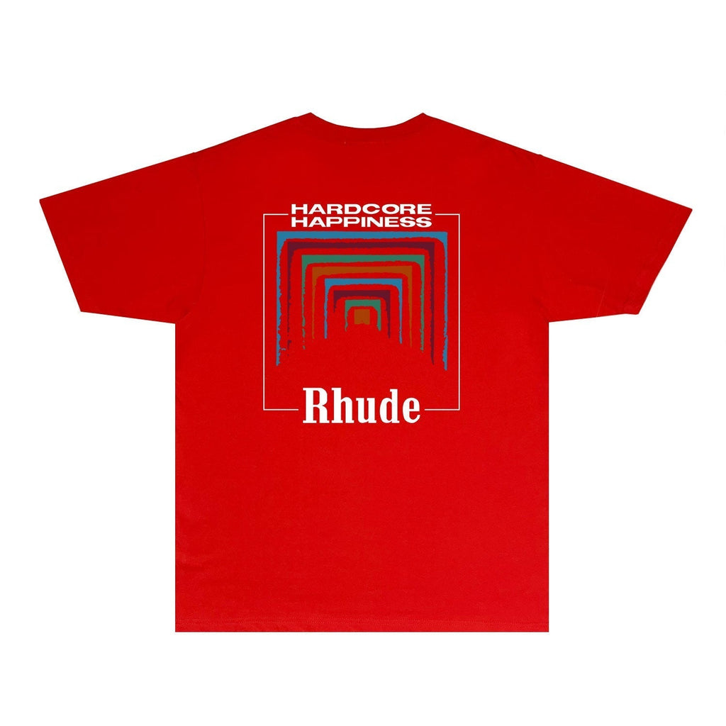 Rhude T-shirts Printed Trendy Pure Cotton