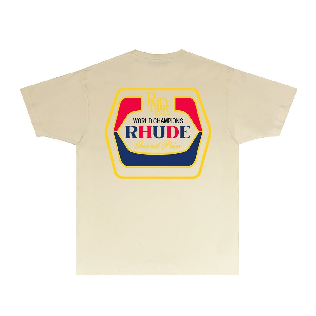 Rhude T-shirts Printed Trendy Pure Cotton