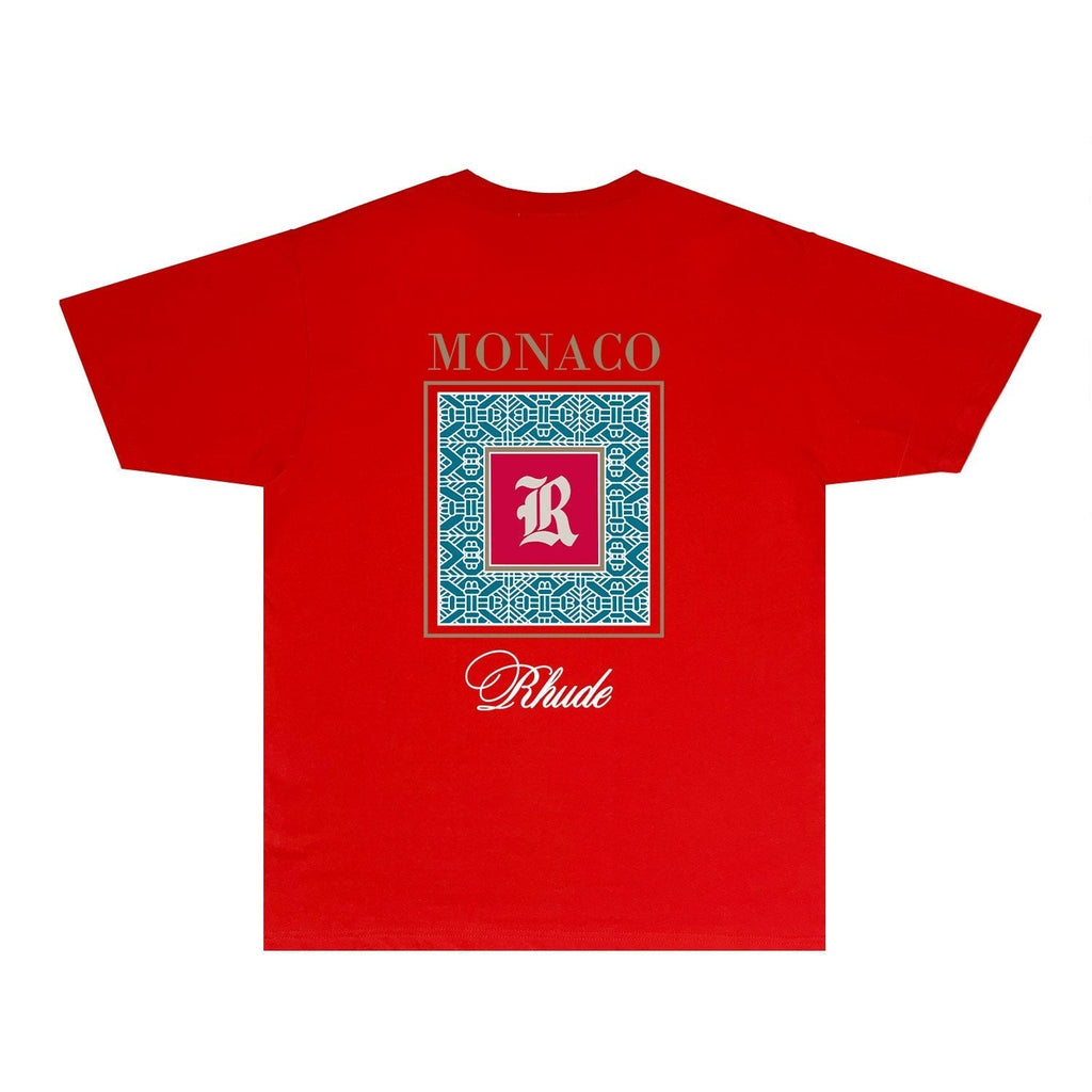 Rhude T-shirts Printed Trendy Pure Cotton