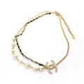 Chanel Pearls & Leather 18K Gold Necklace
