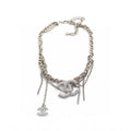 Chanel Chain Diamond 18K Gold Necklace