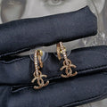 Chanel Vintage Gold 18K Gold Earrings