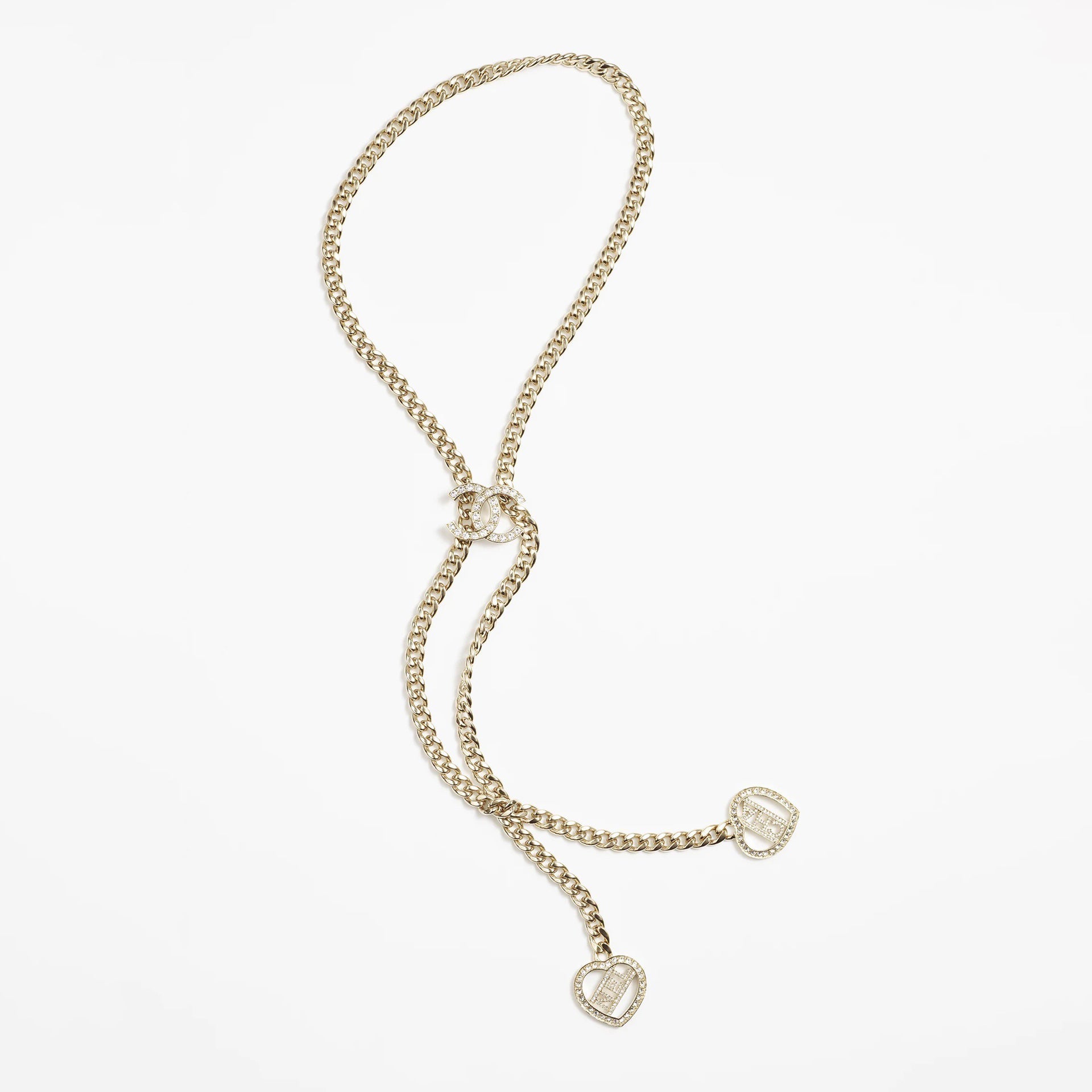 Chanel Heart Chain 18K Gold Necklace