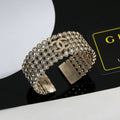 Chanel Diamond Cuff 18K Gold Bracelet