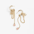 Chanel Tassel Crystals 18K Gold Earrings