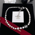 Chanel Pearls Crystals 18K Gold Necklace