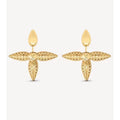 Louis Vuitton Louisette Stud 18K Gold Earrings